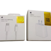 Apple iPhone 20 Watt Type C Mercantile 2 PIN Fast Charger with USB-C to Lightning Cable (1m)